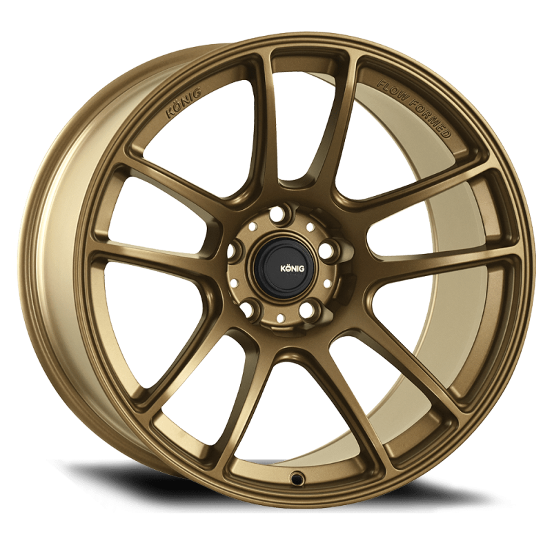 Konig Heliogram 17X8.5 5X114.3 ET38 Matte Bronze Knurled Bead Flow Formed