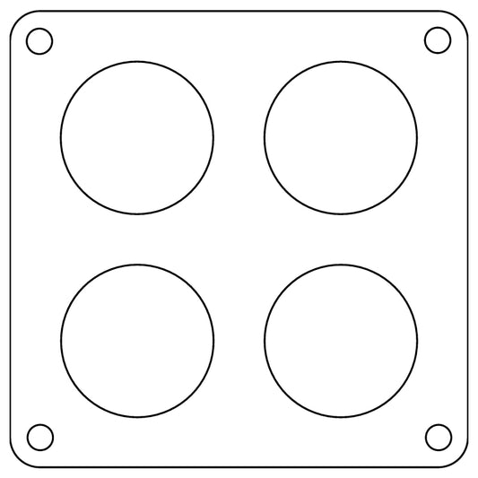 Cometic Holley 4500 Dominator .047in Fiber Carburetor Gasket - 1.75in Holes - 4-Hole