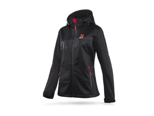 Akrapovic Womens Corpo Softshell Jacket Black - XL