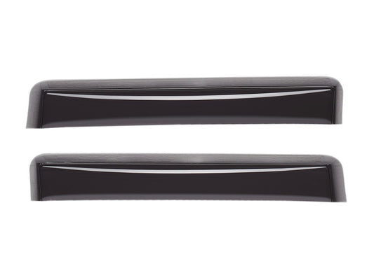 WeatherTech 99-07 Ford Super Duty Super Crew Rear Side Window Deflectors - Dark Smoke