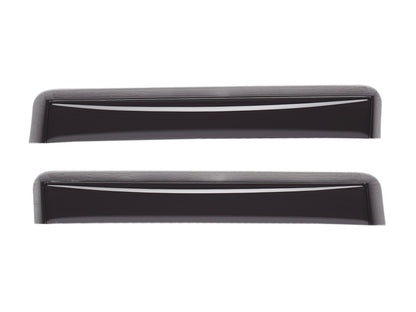 WeatherTech 07-13 Chevrolet Silverado Crew Cab 1500 Rear Side Window Deflectors - Dark Smoke