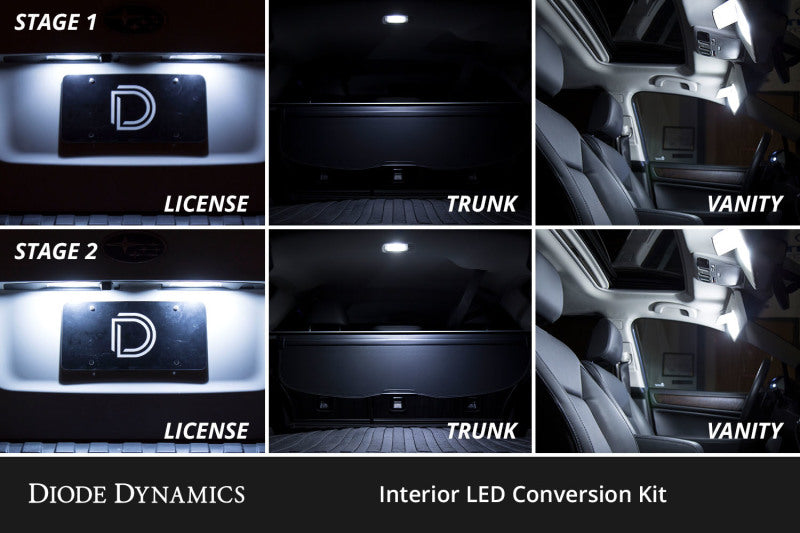 Diode Dynamics 06-12 Toyota RAV4 Interior LED Kit Cool White Stage 1