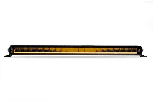 DV8 Offroad 20in Halo Elite Single Row Light Bar with Accent Light - White/Amber