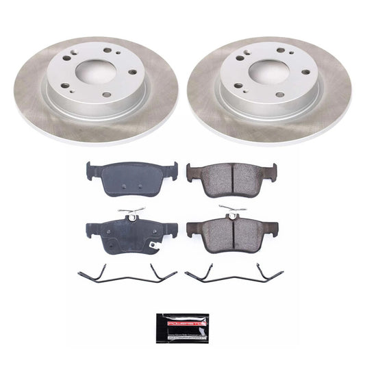 Power Stop 16-21 Honda Civic Rear Semi-Coated Rotor Kit