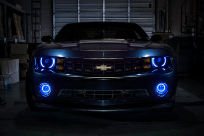 Oracle 10-13 Chevrolet Camaro LED Fog Light Halo Kit - Blue