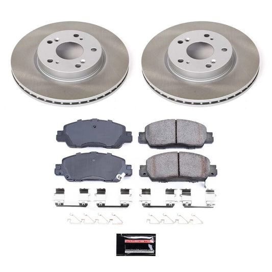 Power Stop 16-17 Honda Accord Front Semi-Coated Rotor Kit