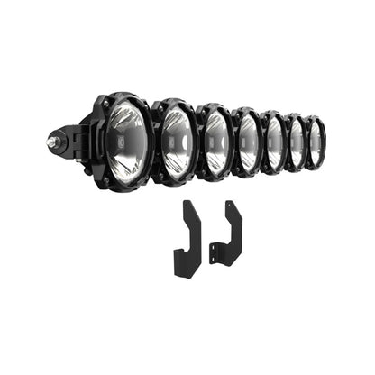 KC HiLiTES 11-16 Ford Super Duty Gravity LED Pro6 7-Light Bar Kit - Front Bumper