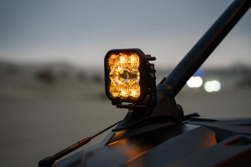 Diode Dynamics 20-Present Polaris RZR A-Pillar LED Pod Kit SS3 Sport - White Combo