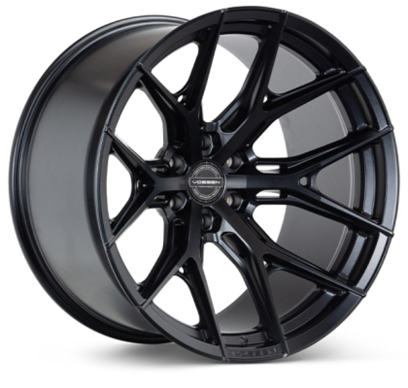 Vossen HF6-4 24x12 - 8x165.1 - ET-44 - Ultra Deep - 125.1 - Satin Black Wheel