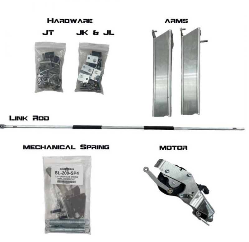 Rock Slide Rebuild Kit for Gen2 Step Sliders - JL 4DR DRVR