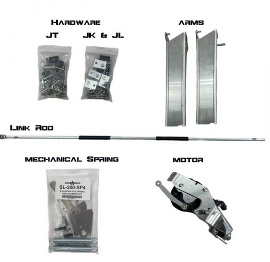 Rock Slide Rebuild Kit for Gen2 Step Sliders - JT 4 Door Passenger Side