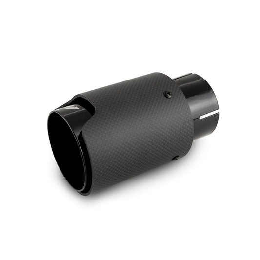 Mishimoto Carbon Fiber Muffler Tip 2.5in Inlet 3.5in Outlet M Black