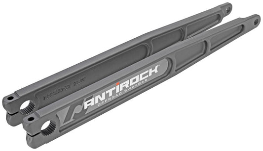 RockJock Antirock Forged Chromoly Sway Bar Arms 21in Long x 25 Spline w/ Stickers Pair