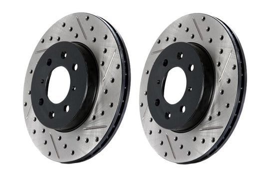 Centric C-TEK 12-15 Mercedes-Benz ML63 AMG High Carbon OE Design Slotted / Drilled 1PC Brake Rotor
