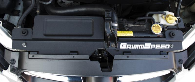 GrimmSpeed 05-09 Subaru Legacy/Outback Radiator Shroud w/Tool Tray - Textured Black