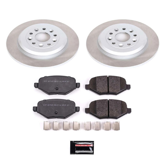 Power Stop 11-12 Lincoln MKX Rear Semi-Coated Rotor Kit