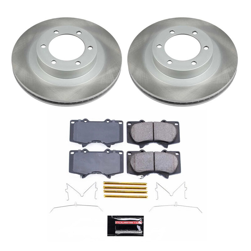 Power Stop 03-09 Toyota 4Runner Front Semi-Coated Rotor Kit