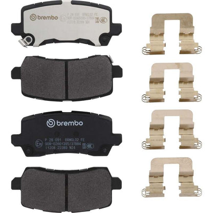 Brembo OE 17-20 Acura MDX/14-20 RLX/15-20 TLX/18-24 Honda Odyssey PRIME Low-Met Brake Pad - Rear