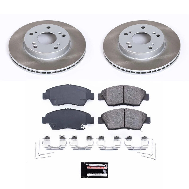 Power Stop 12-15 Honda Civic Front Semi-Coated Rotor Kit