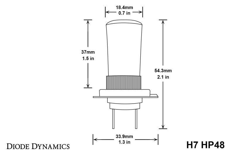 Diode Dynamics H7 HP48 LED - Cool - White (Pair)