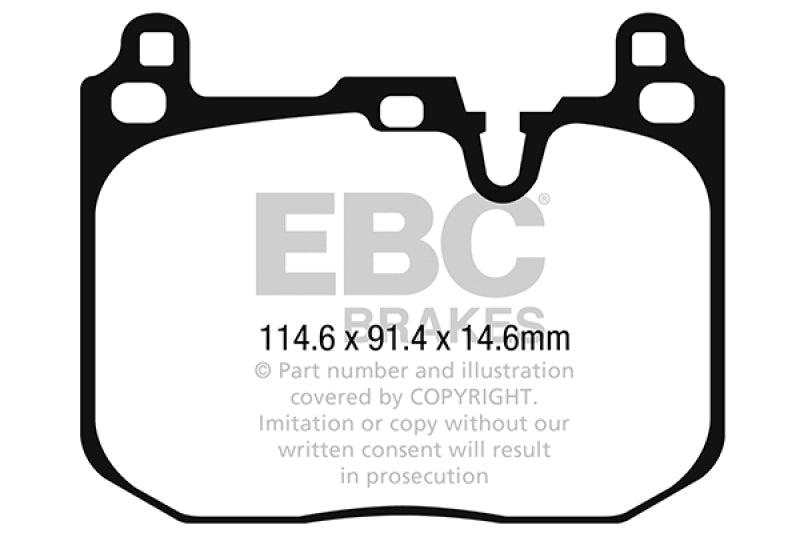 EBC 2015+ Mini Cooper John Cooper Works Yellowstuff Front Brake Pads