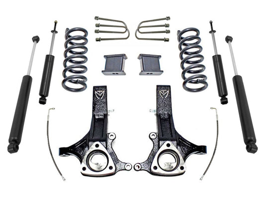 MaxTrac 02-08 Dodge RAM 1500 2WD 4.7L V8 7in/4in MaxPro Spindle Lift Kit w/MaxTrac Shocks