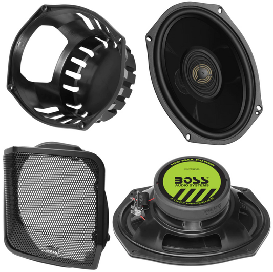 Boss Audio Systems Harley-Davidson 6 x 9 Inch Saddlebag Speaker Kit