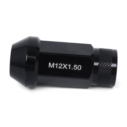 BLOX Racing Street Series Forged Lug Nuts - Black 12 x 1.5mm - Set of 20 (New Design)