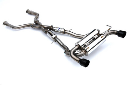 Invidia 2022+ Nissan Z 70mm Gemini Cat Back Exhaust - Single Layer Black Tip