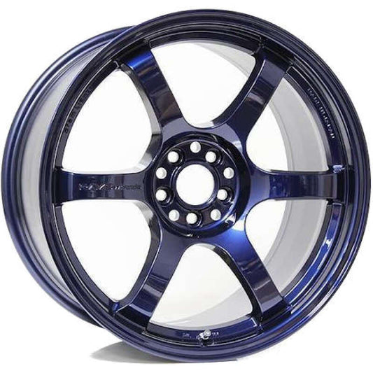 Gram Lights 57DR 18x10.5 +12 5-114.3 Eternal Blue Pearl Wheel (MOQ 20)