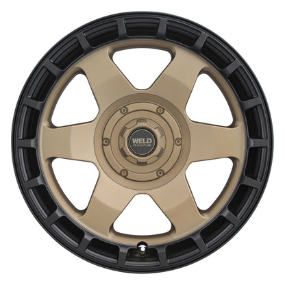 Weld Off-Road Ridge 20x9 - 8x180 BP - ET0 - 124.3mm CB - Satin Bronze Wheel (Black Ring)