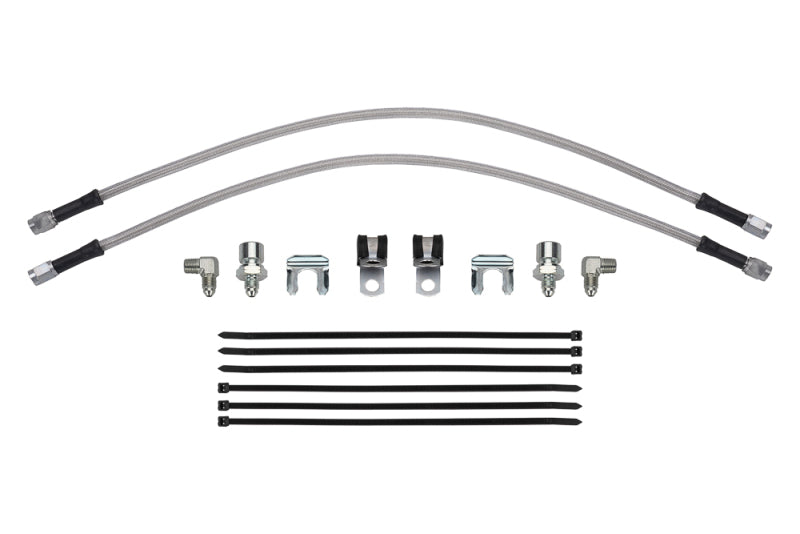Wilwood flexline kit 22IN. M10X1.50 IF to 90 deg 1/8-27 NPT