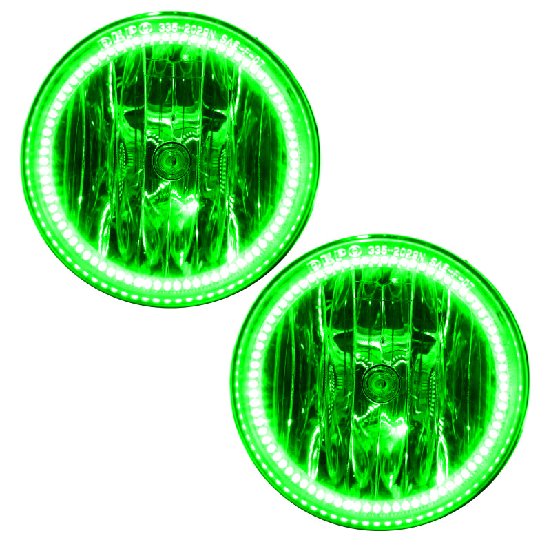 Oracle 07-13 Toyota Tundra LED Fog Light Halo Kit - Green