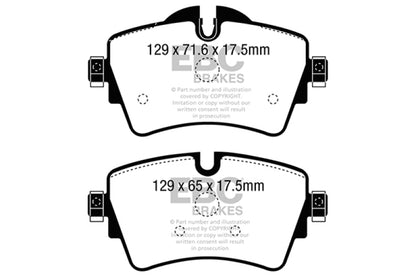 EBC 14+ Mini Hardtop 2.0 Turbo Cooper S Redstuff Front Brake Pads