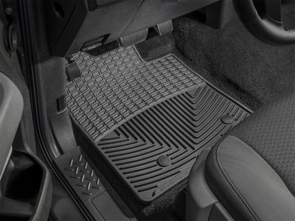 WeatherTech 2018+ Jeep Wrangler Rear Rubber Mats - Black