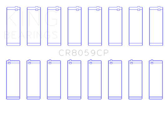 King Engine Bearings Gm Duramax 6.6 2008 - Current B Rod (Size +0.75mm) Connecting Rod Bearing Set