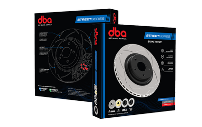 DBA 98-06 WRX Upgrade to STi Calipers w/ Standard 170mm Handbrake Rear Slotted Street Series Rotor