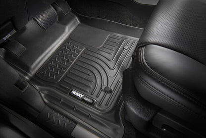 Husky Liners 23-24 Toyota Sequoia WeatherBeater Front & Second Row Floor Liners - Black