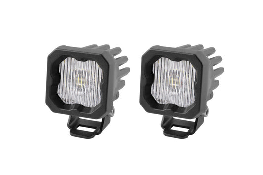 Diode Dynamics Stage Series C1 LED Pod - White SAE Fog Standard ABL (Pair)