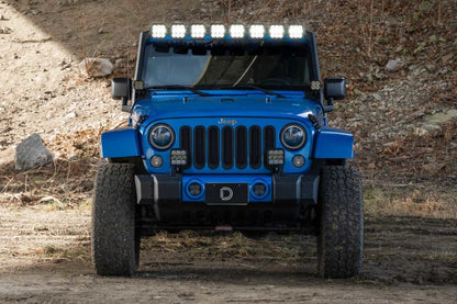 Diode Dynamics Jeep JK SS5 Sport CrossLink Windshield - White Combo Lightbar Kit