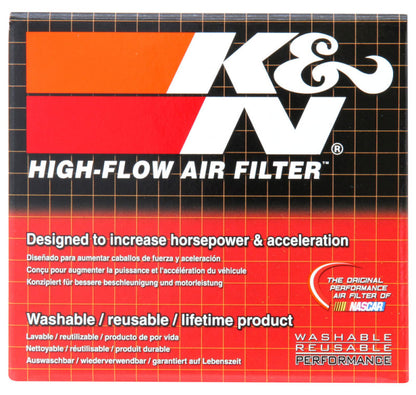 K&N Filter Universal Rubber Filter Oval Tapered 4in Base O/S L x 3.5in Top O/S L x 2.75in H