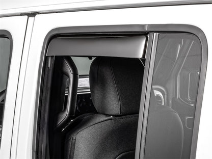 WeatherTech 20-26 Jeep Gladiator JT Rear Rear Side Window Deflectors-Dark Tint
