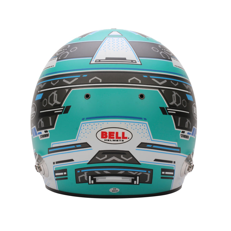 Bell Helmet Rs7 Stamina Anthracite/Aquamarine (Hans) 61(7 5/8) Fia8859-2024/Sa2025