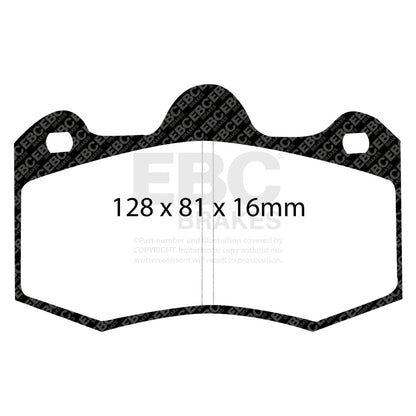 EBC 11+ Mclaren MP4-12C 3.8 Twin Turbo Bluestuff Rear Brake Pads
