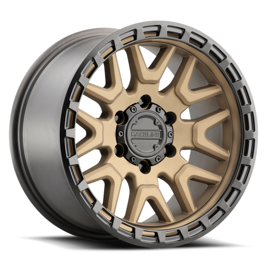 Raceline 953BZ Krank 20x9in / 8x165.1 BP / 0mm Offset / 125.2mm Bore - Bronze