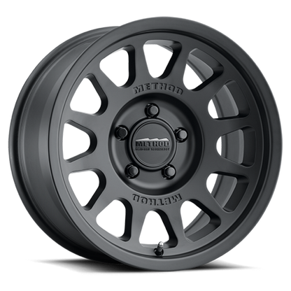 Method MR703 Bead Grip, 16x6 +68mm Offset 5x130 78.1mm CB Matte Black