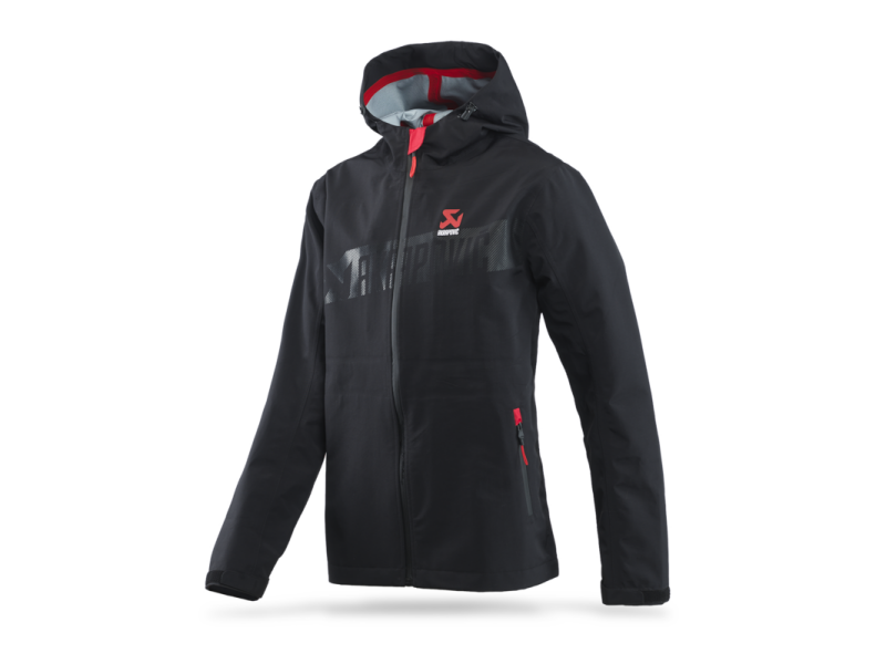 Akrapovic Womens Corpo Rain Jacket Black - 2XL