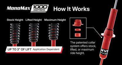 KYB 07-18 Jeep Wrangler JK 1000 Series Rear Shock - 1.5-3in Lift