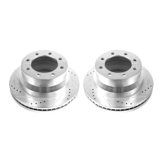 Power Stop 09-20 GMC Savana 4500 Rear Drilled & Slotted Rotor - Pair