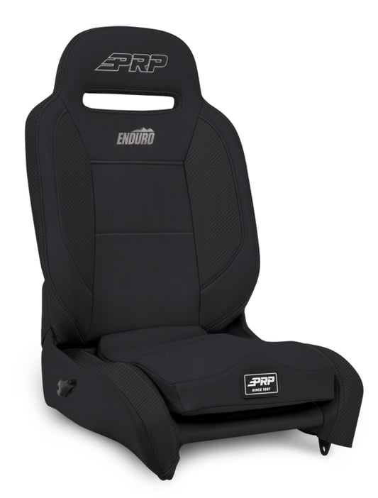 PRP Enduro Elite Reclining Suspension Seat (Passenger Side) - Black Vinyl/Black